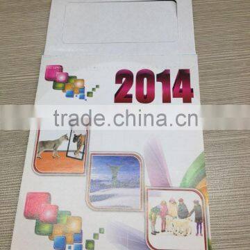 competitive price pocket size calendar card/custom islamic calendar 2014