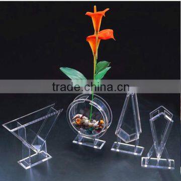 decorative transparent acrylic vase office decoration