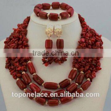 Coral Beads Jewelry Designs African Beads Jewelry Set Bridal Jewelry Set photo-3