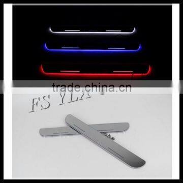 car styling led moving door scuff car door sill plate for toyota corolla