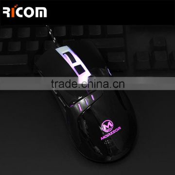 colorful USB gaming mouse, LED Illuminated logo,wired Gaming mouse---GM05--Shenzhen Ricom