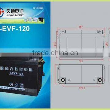 EVF battery 12V120AH for golf car