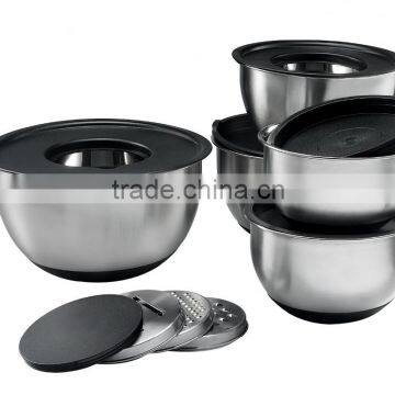 Stainless Steel Mixing Bowl With Silicon Bottom Supplier's Choice photo-4