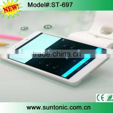 6.95" quad core tablets with 3g gsm and 2+8 pixel