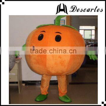 Halloween cute festival fancy dress plush pumpkin mascot costume for adults