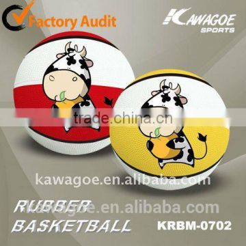 Promotional rubber basketball ball