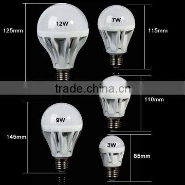 Aluminum lamp 3w 5w 7w 9w E27 led bulb light