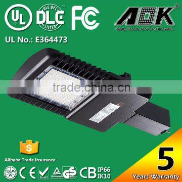 UL DLC listed led parking lot light 300w 143lm/w