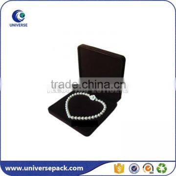 Handmade high-end black velvet necklace box