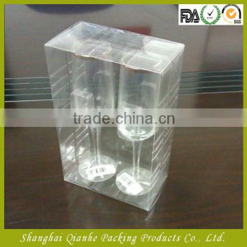 Transparent plastic glass box