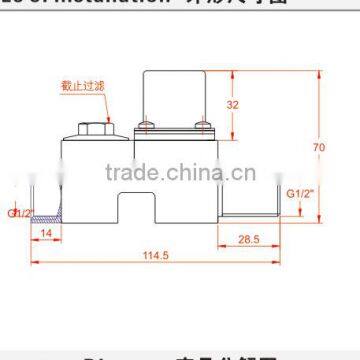 Stainless Steel Toilet Flush Control Water Magnetic Valve 24V DC Solenoid Valve Electric Valve photo-3