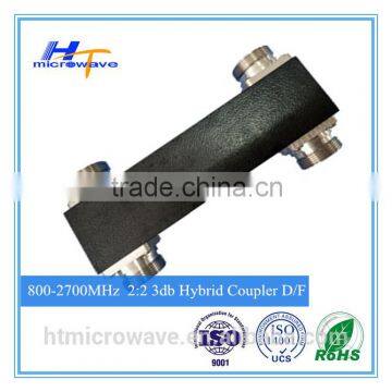 800-2700MHz 2 in 2 out 3dB Hybrid Coupler / Combiner 2:2 DIN female type