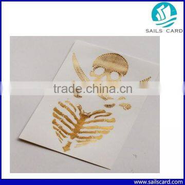 Fashionable Design Gold Metallic Tattoo Sticker for Body Art photo-6