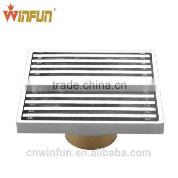 2014 Hot sell Bathroom Brass Floor Strainer Drain/Floor drain chrome finish high quality bathroom accessories