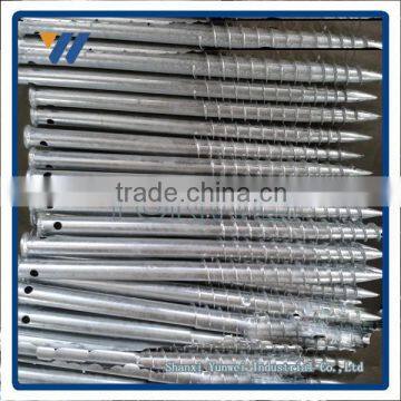 hot dipped galvanized fence post metal anchors for solar mounting systerms with low price and high quality