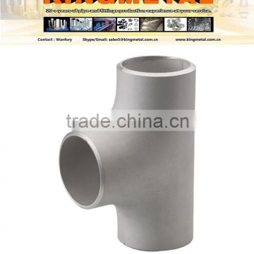 hot forming dn 200 pipe stainless equal Tee manufacturer