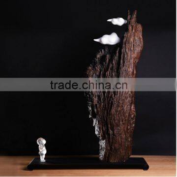 Chinese style hot sales resin mountain sculptures for home decoration