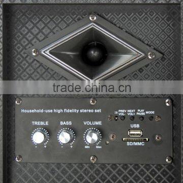 New Product 2016 Wooden Stage Active Speakers With Handheld photo-3