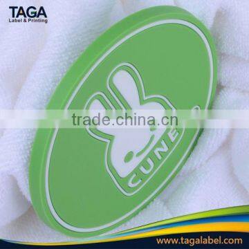 high quality eco-friendly custom embossed rubber label