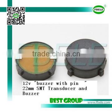 cheaper 12v 90DB 22mm "buzzer with pin " SMT2207