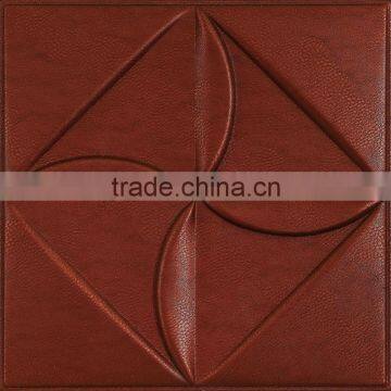 Interior Decoration Fireproof Material Wall Panel Leather