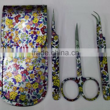 3- Pcs Easy Lash Fixing & Trimming Tweezers & Scissors Set From ZONA- PAKISTAN