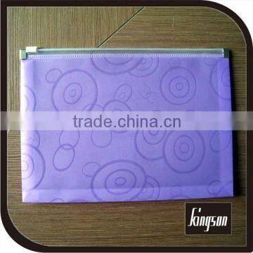 Purple printed pp zipper bag