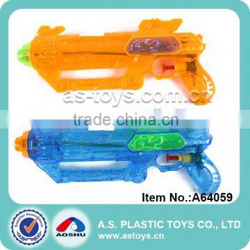 Summer cheap 27CM classic plastic transparent water gun toy for kid