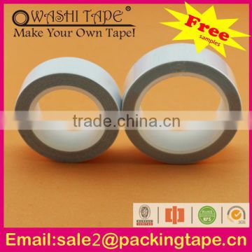 Custom double sided tape for affix of metal plate