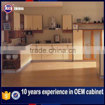 Guangzhou Project Wood Veneer Willow Kitchen Cabinet photo-2