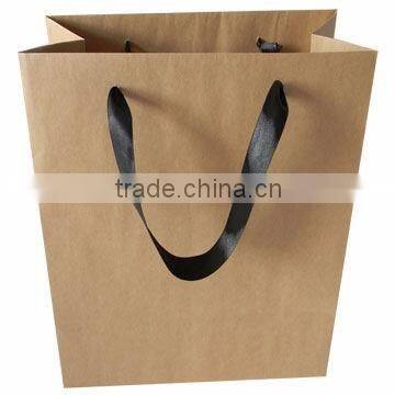 2015 Brown printed promotion custom kraft paper bag gift