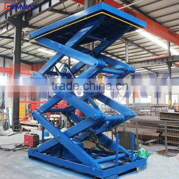 Hydraulic stationary indoor scissor lift platform for sale