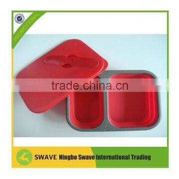 Foodgrade silicon lunch box For take-away food, plasitc Lunch Boxes