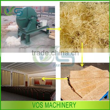 0.2-0.5 mm thickness wood wool mill/wood wool making machine for sale