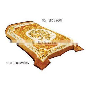 weft knitted blanket