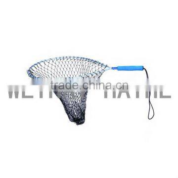 lareg fly fishing aluminium landing net big size mesh scoop net
