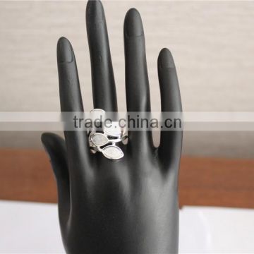 Jewerly rings white gold plated ring, finger ring design for women