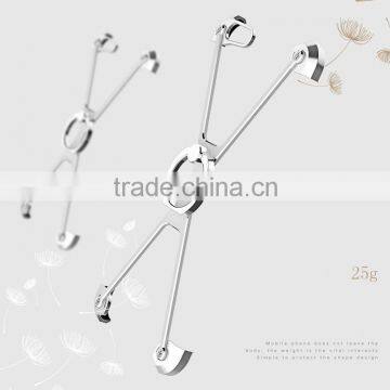 Hot Selling Creative Phone Case Scratch-proof Case for IPhone 6s Case Bumper Metal Fram With X Stand Functional Ring Holder Cove photo-2