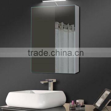 Lamxon horizontal backlit mirror with forsted mirror light ,bending mirror