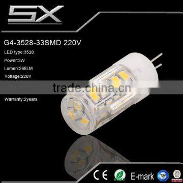 Housing 33pcs 3528 SMD 3W LED Lamp g4 led