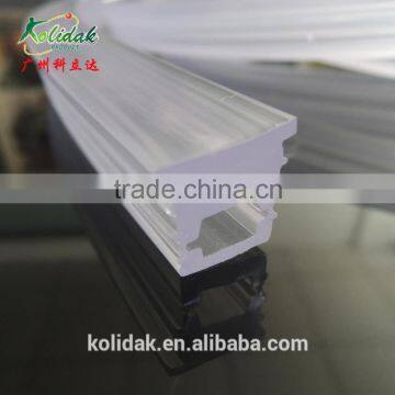 Plastic flexible PVC translucent square hollow plastic strip light bar