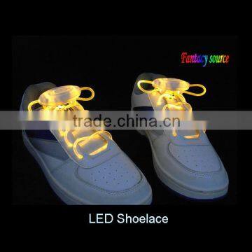 led flashing shoelace with yellow LED