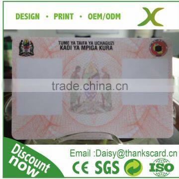 Free Sample..!! PVC ID Card/Plastic Identify card/ ID card with portrait