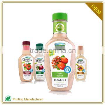 OEM Waterproof Liquid Soap Bottle Labels In PE Packeging Label