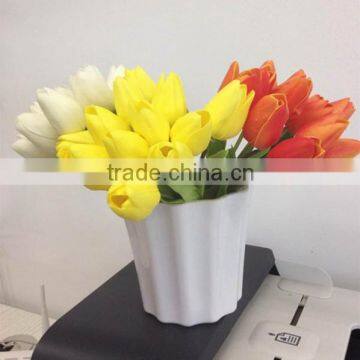 wedding bouquet natural touch 12heads white tulip bouquet wholesale artificial flower