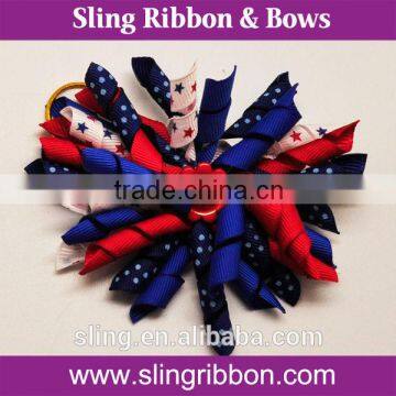 Hot Sale Korker Ribbon Bow With Elastic Loop