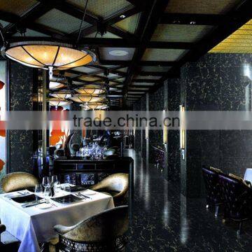 Fashion Accurate Polished Porcelain Black Sparkle Tile