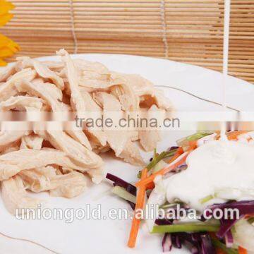 steamed chicken breast with heavy seasoning