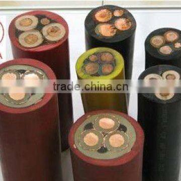 rubber insulated low voltage rubber cable 3 core flexible cable