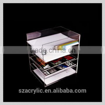 High transparent practical office maganize holder table top A4 document holder